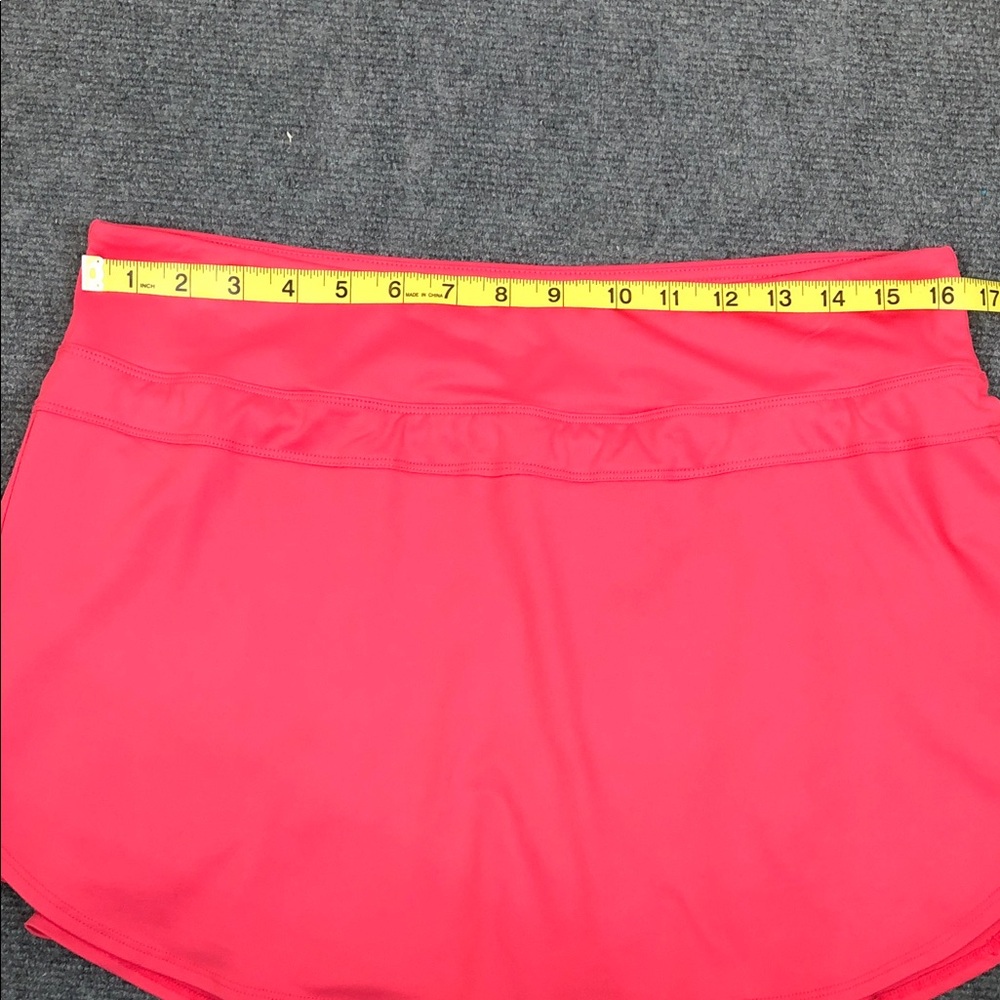 Lija Coral Pink Active Tennis Skort Pleated Sz L (A2) - Picture 6 of 9